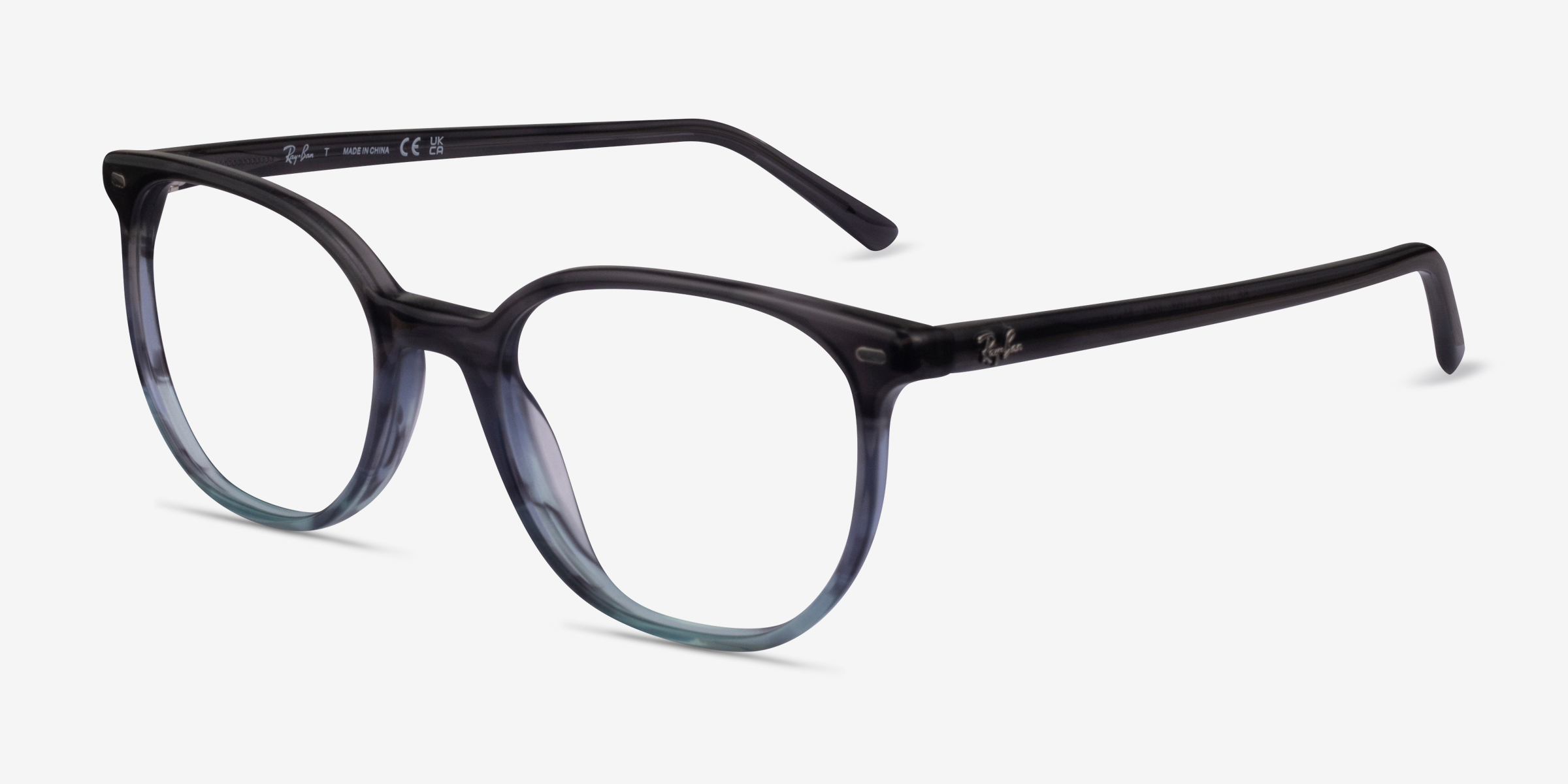 RayBan RB5397 Elliot Wayfarer Striped Gray Frame Eyeglasses