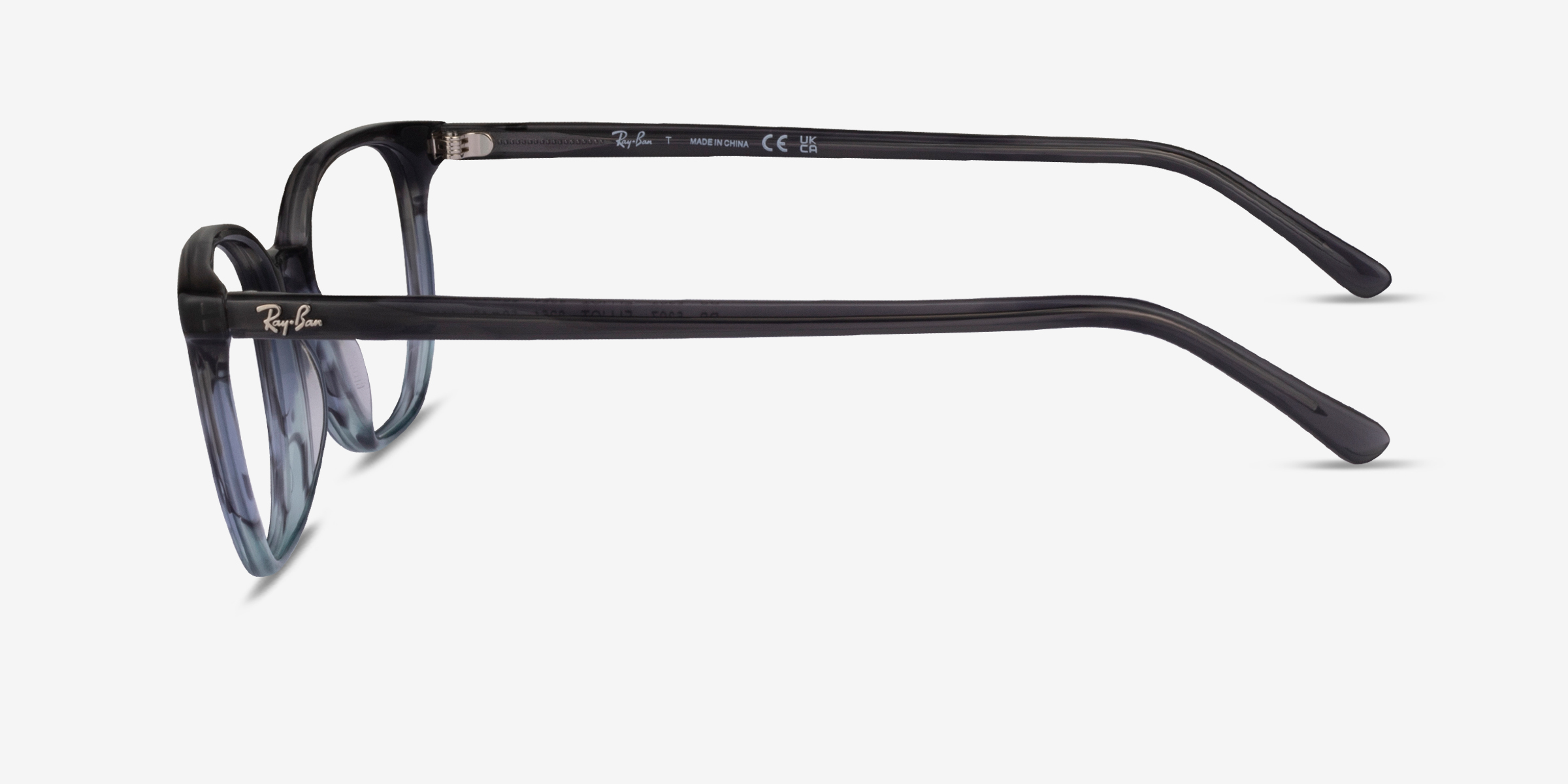 RayBan RB5397 Elliot Wayfarer Striped Gray Frame Eyeglasses