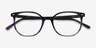 Ray-Ban RB5397 Elliot Striped Gray AcetateEyeglass Frames from EyeBuyDirect, Closed View
