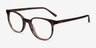 Ray-Ban RB5397 Elliot Striped Brown Green AcetateEyeglass Frames from EyeBuyDirect, Angle View