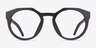Oakley OX8139 Hstn Matte Black PlasticEyeglass Frames from EyeBuyDirect, Front View