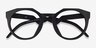 Oakley OX8139 Hstn Matte Black PlasticEyeglass Frames from EyeBuyDirect, Closed View