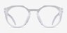 Oakley OX8139 Hstn Matte Clear PlasticEyeglass Frames from EyeBuyDirect, Front View