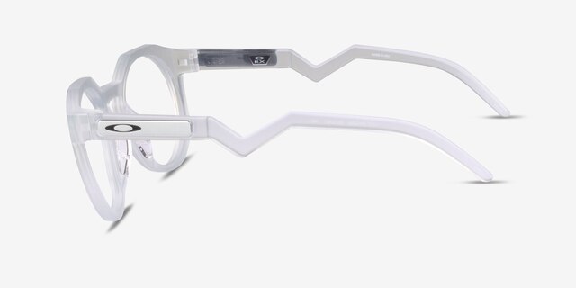 Oakley OX8139 Hstn Matte Clear PlasticEyeglass Frames from EyeBuyDirect, Side View
