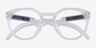 Oakley OX8139 Hstn Matte Clear PlasticEyeglass Frames from EyeBuyDirect, Closed View