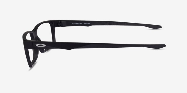 Oakley Overhead Satin Black PlasticEyeglass Frames from EyeBuyDirect, Side View