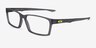 Oakley Overhead Satin Gray PlasticEyeglass Frames from EyeBuyDirect, Angle View