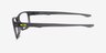 Oakley Overhead Satin Gray PlasticEyeglass Frames from EyeBuyDirect, Side View