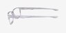 Oakley Overhead Polished Clear PlasticEyeglass Frames from EyeBuyDirect, Side View