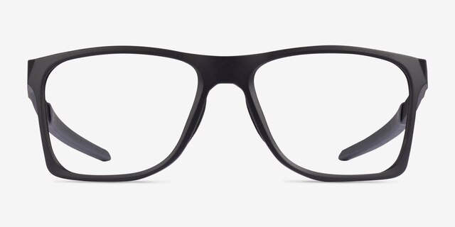Oakley Activate Satin Black PlasticEyeglass Frames from EyeBuyDirect, Front View