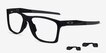 Oakley Activate Satin Black PlasticEyeglass Frames from EyeBuyDirect, Angle View