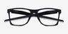 Oakley Activate Satin Black PlasticEyeglass Frames from EyeBuyDirect, Closed View