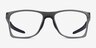 Oakley Activate Satin Gray Smoke PlasticEyeglass Frames from EyeBuyDirect, Front View
