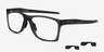 Oakley Activate Satin Gray Smoke PlasticEyeglass Frames from EyeBuyDirect, Angle View