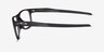 Oakley Activate Satin Gray Smoke PlasticEyeglass Frames from EyeBuyDirect, Side View