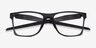 Oakley Activate Satin Gray Smoke PlasticEyeglass Frames from EyeBuyDirect, Closed View