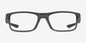 Oakley Plank 2.0 Satin Gray PlastiqueMontures de lunettes de vue d'EyeBuyDirect, Vue de Face