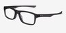 Oakley Plank 2.0 Satin Gray PlastiqueMontures de lunettes de vue d'EyeBuyDirect, Vue d'Angle