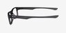 Oakley Plank 2.0 Satin Gray PlastiqueMontures de lunettes de vue d'EyeBuyDirect, Vue de Côté