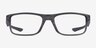 Oakley Plank 2.0 Gray Smoke PlasticEyeglass Frames from EyeBuyDirect, Front View