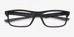 Oakley Plank 2.0 Satin Gray Smoke PlasticEyeglass Frames from EyeBuyDirect, Closed View
