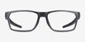 Oakley Hex Jector Silver PlasticEyeglass Frames from EyeBuyDirect, Front View
