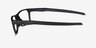 Oakley Hex Jector Silver PlasticEyeglass Frames from EyeBuyDirect, Side View