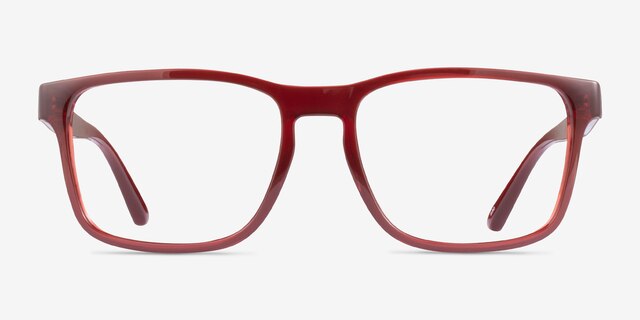 ARNETTE Elbo Transparent Red PlasticEyeglass Frames from EyeBuyDirect, Front View