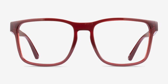 ARNETTE Elbo Transparent Red Plastic Eyeglass Frames from EyeBuyDirect