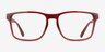 ARNETTE Elbo Transparent Red PlasticEyeglass Frames from EyeBuyDirect, Front View