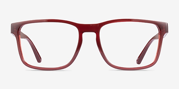 ARNETTE Elbo Transparent Red Plastic Eyeglass Frames