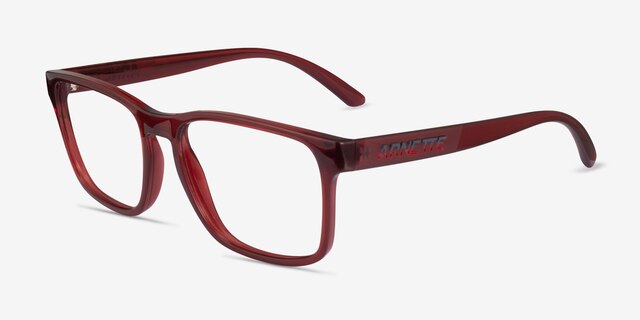ARNETTE Elbo Transparent Red PlasticEyeglass Frames from EyeBuyDirect, Angle View