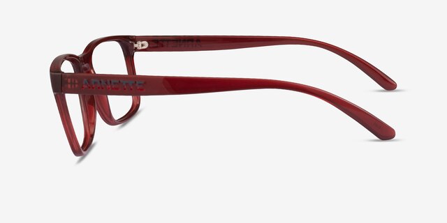 ARNETTE Elbo Transparent Red PlasticEyeglass Frames from EyeBuyDirect, Side View