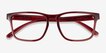 ARNETTE Elbo Transparent Red PlasticEyeglass Frames from EyeBuyDirect, Closed View