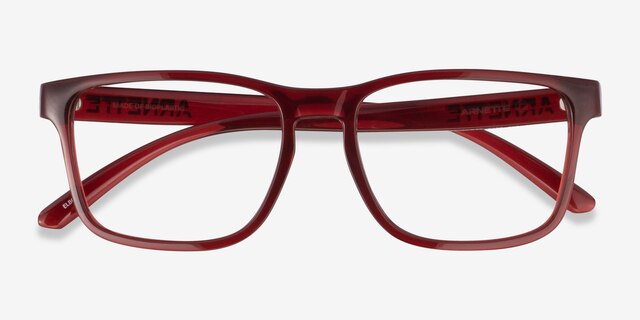 ARNETTE Elbo Transparent Red PlasticEyeglass Frames from EyeBuyDirect, Closed View