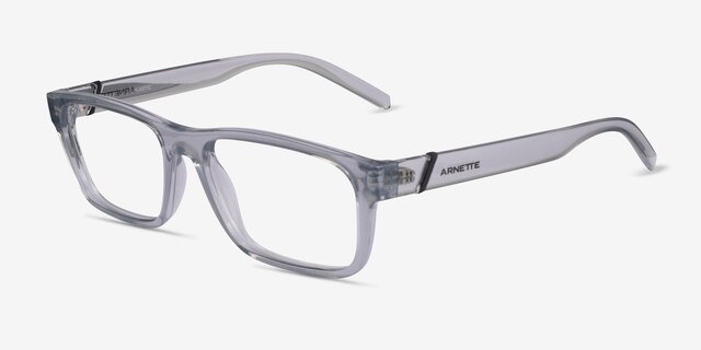 ARNETTE Flamengo Transparent Gray PlasticEyeglass Frames from EyeBuyDirect, Angle View