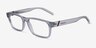 ARNETTE Flamengo Transparent Gray PlasticEyeglass Frames from EyeBuyDirect, Angle View