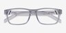 ARNETTE Flamengo Transparent Gray PlasticEyeglass Frames from EyeBuyDirect, Closed View