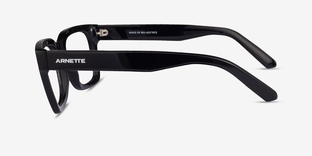 ARNETTE Cold Heart Black AcetateEyeglass Frames from EyeBuyDirect, Side View