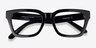 ARNETTE Cold Heart Black AcetateEyeglass Frames from EyeBuyDirect, Closed View