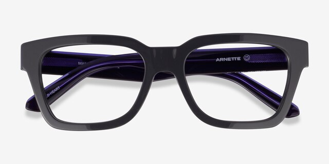 ARNETTE Cold Heart Gray AcetateEyeglass Frames from EyeBuyDirect, Closed View