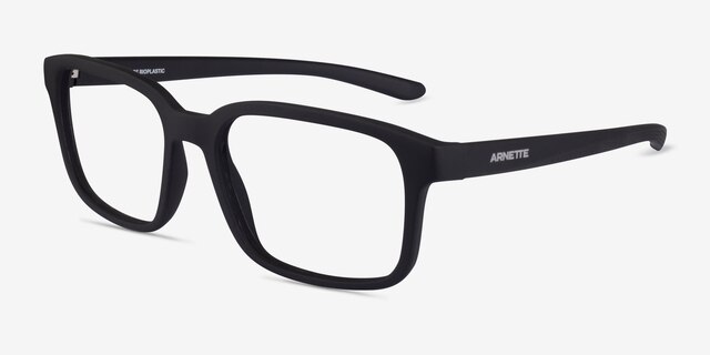 ARNETTE Saisei Matte Black PlasticEyeglass Frames from EyeBuyDirect, Angle View