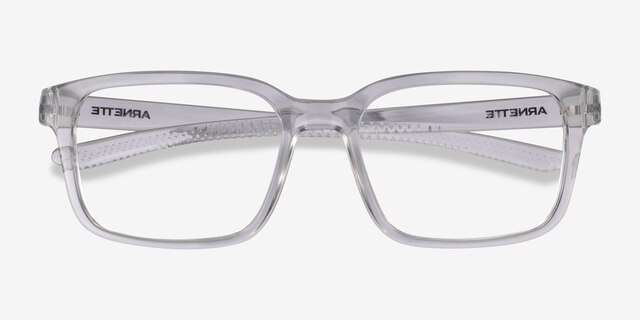 ARNETTE Saisei Transparent Light Gray PlasticEyeglass Frames from EyeBuyDirect, Closed View