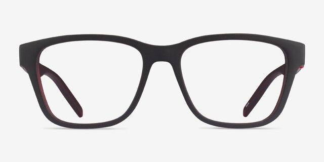 ARNETTE Telmo Matte Gray Red PlasticEyeglass Frames from EyeBuyDirect, Front View