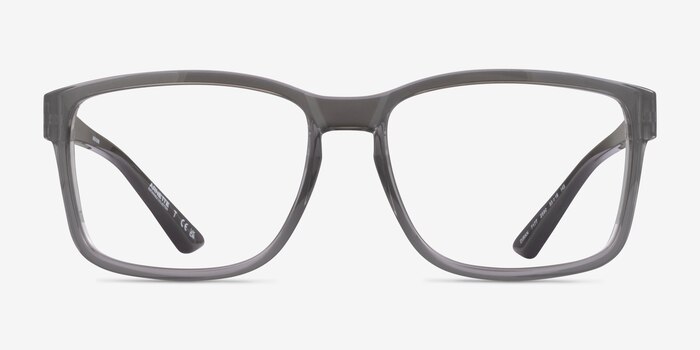 ARNETTE Dirkk Shiny Transparent Gray Plastic Eyeglass Frames from EyeBuyDirect