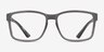 ARNETTE Dirkk Shiny Transparent Gray PlasticEyeglass Frames from EyeBuyDirect, Front View