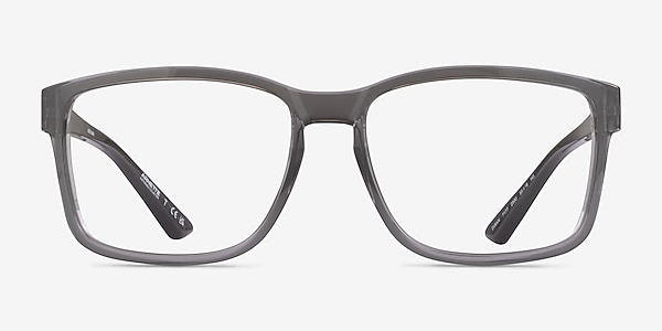ARNETTE Dirkk Shiny Transparent Gray Plastic Eyeglass Frames