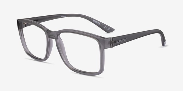 ARNETTE Dirkk Shiny Transparent Gray PlasticEyeglass Frames from EyeBuyDirect, Angle View