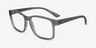 ARNETTE Dirkk Shiny Transparent Gray PlasticEyeglass Frames from EyeBuyDirect, Angle View
