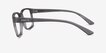 ARNETTE Dirkk Shiny Transparent Gray PlasticEyeglass Frames from EyeBuyDirect, Side View